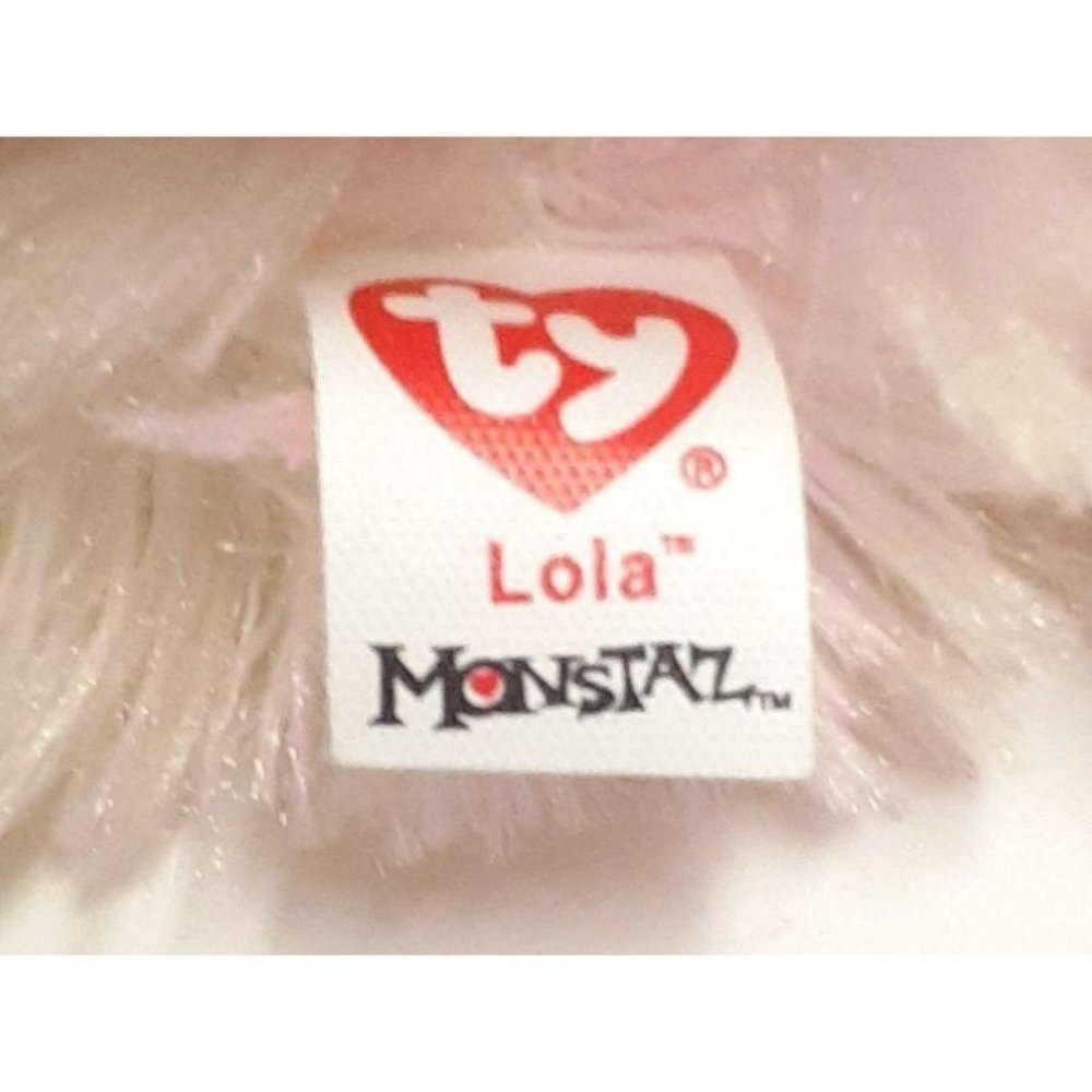 Ty Monstaz Lola Pink Yellow Monster No Sound 5"_6